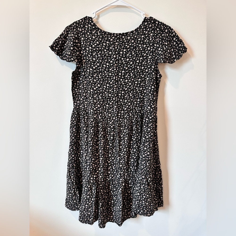 American Eagle Outfitters Black and White Tiered Ruffled Sundress - Picture 6 of 8